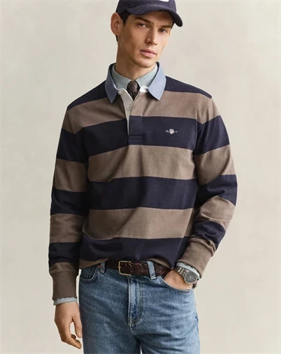 Gant - Classic Heavy Rugger Polo - Faded Taupe
